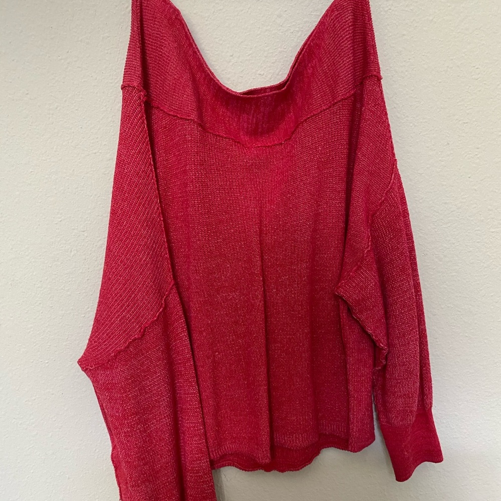 Off Shoulder Free People Sweater - Picture 2 of 6